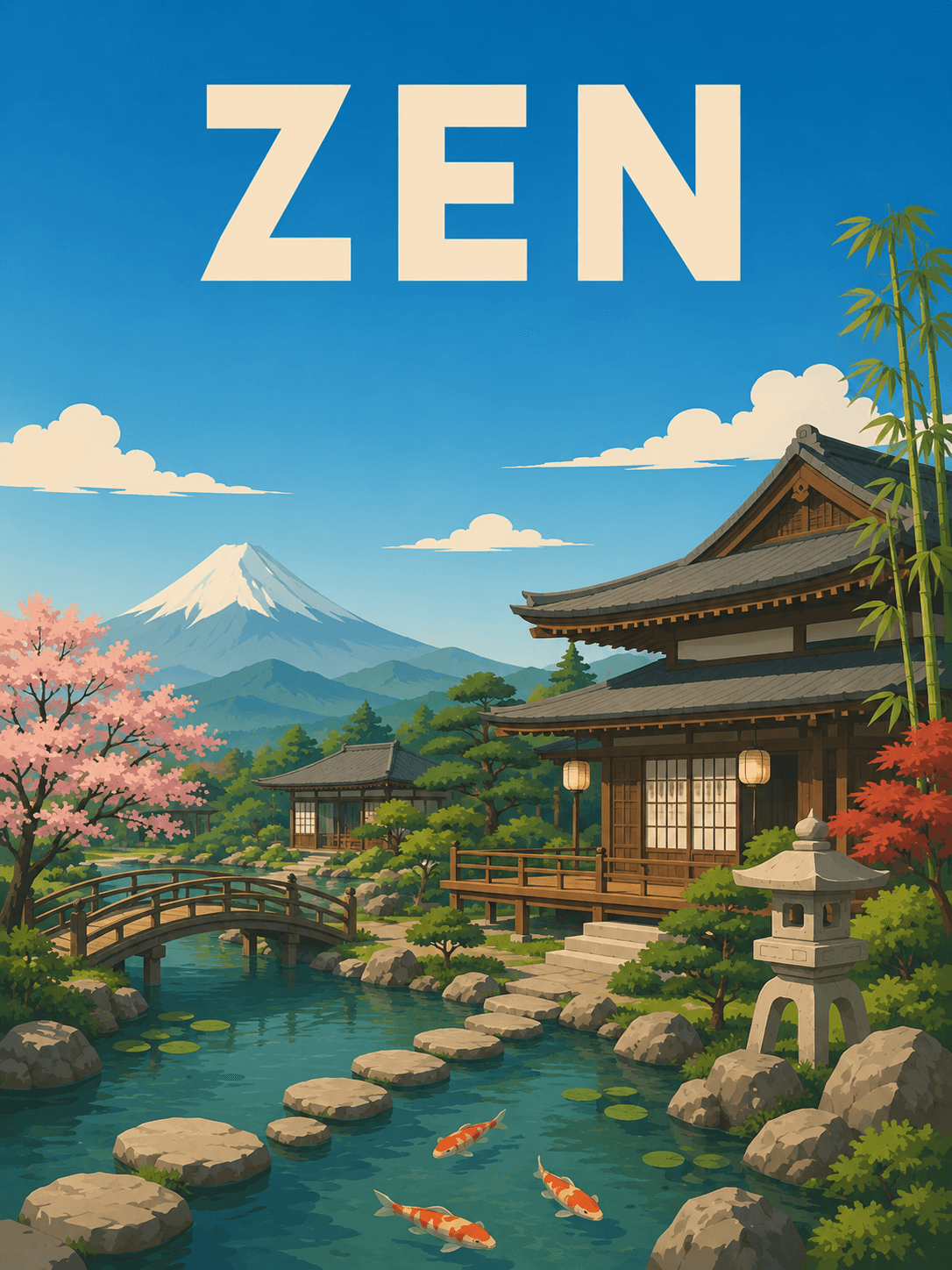 Zen destination wedding style