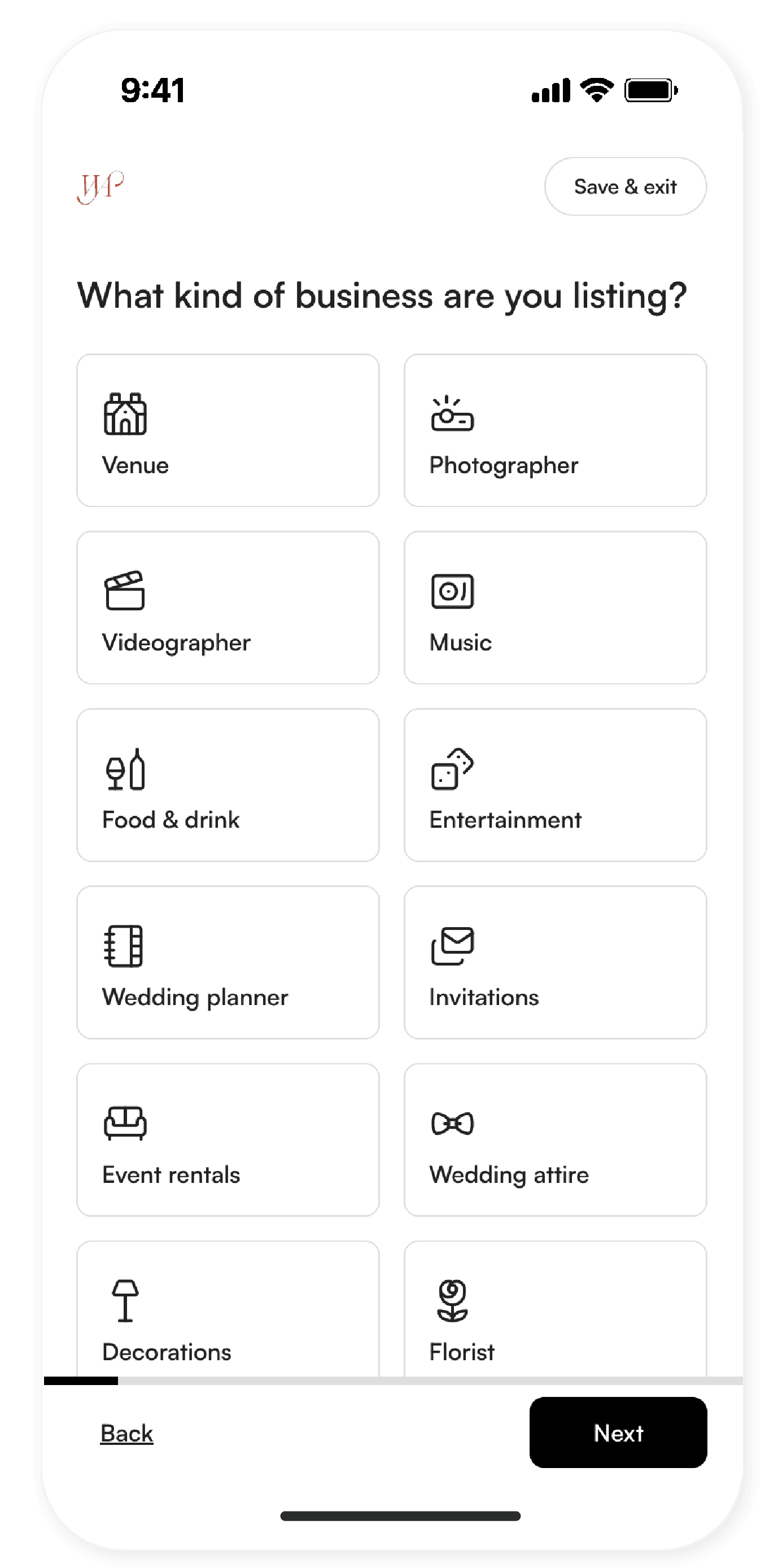 Vendor listing details setup preview